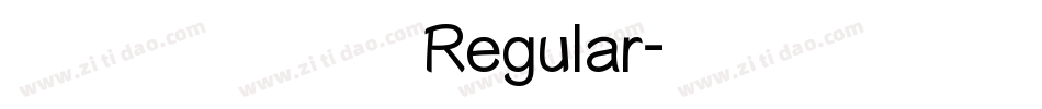 点阵喷码圆点 Regular字体转换